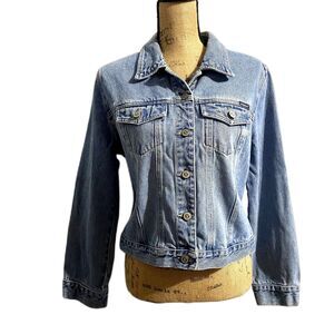 Vintage 90s Squeeze‎ Stephen Hardy Denim Jean Jacket Cotton Size Large
